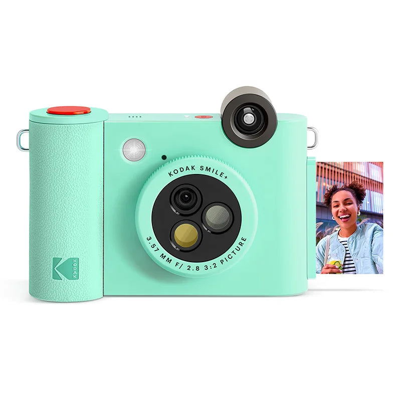Kodak Smile+ Instant Camera 10MP, 3 Filters, ZINK Inkless Printing, Bluetooth Photo Printing from Mobile Phones, TF Card Support