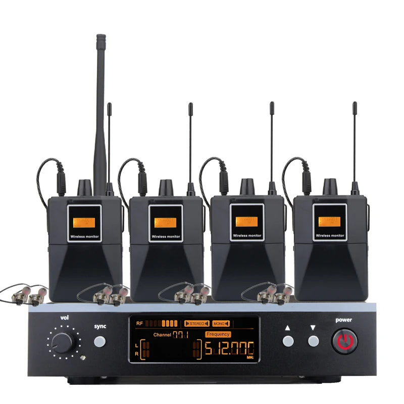 Professional Grade Stage Wireless In Ear Monitoring System With UHF mono mono Frequency,For Stage/Band/Drummer/Small Concert ﻿