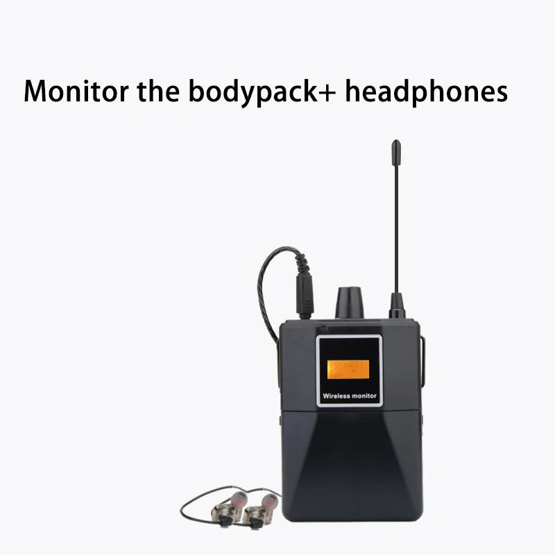 Professional Grade Stage Wireless In Ear Monitoring System With UHF mono mono Frequency,For Stage/Band/Drummer/Small Concert ﻿