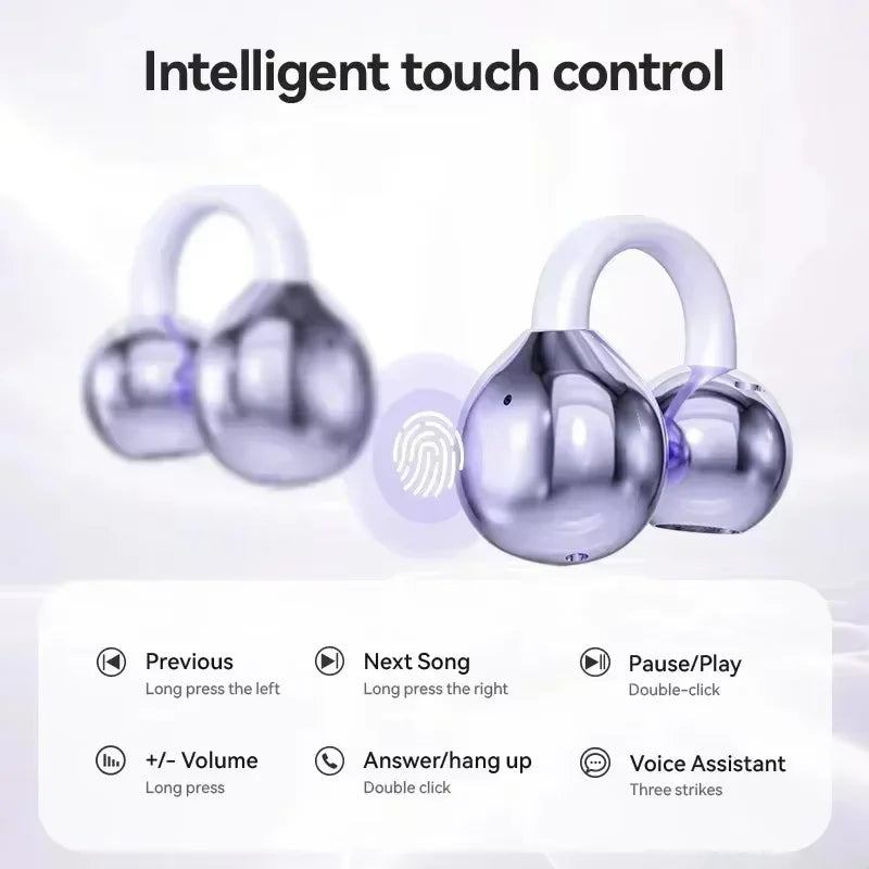 SONY Wireless Open-Ear Clip Earphone Bluetooth5.4 Sport ENC Noise Cancellation Lightweight Sweatproof with Mic for Daily Use