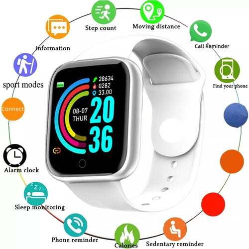 Smartwatch Men Women Wristwatches Smart Watch Message Fitness Monitor