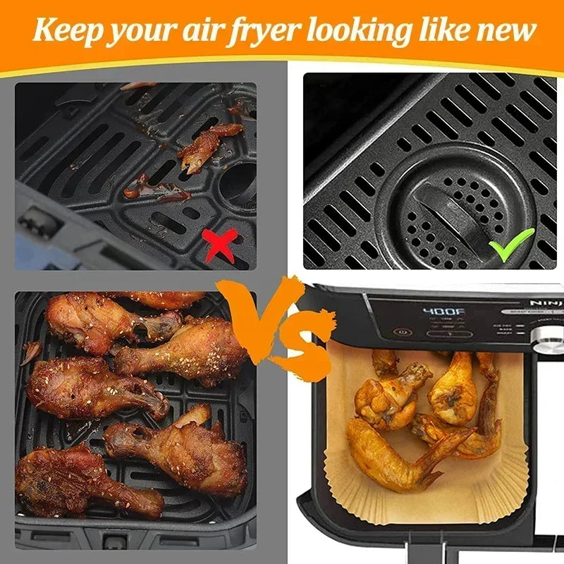 Disposable Air Fryer Paper Non-Stick Kitchen Baking Airfryer Mat