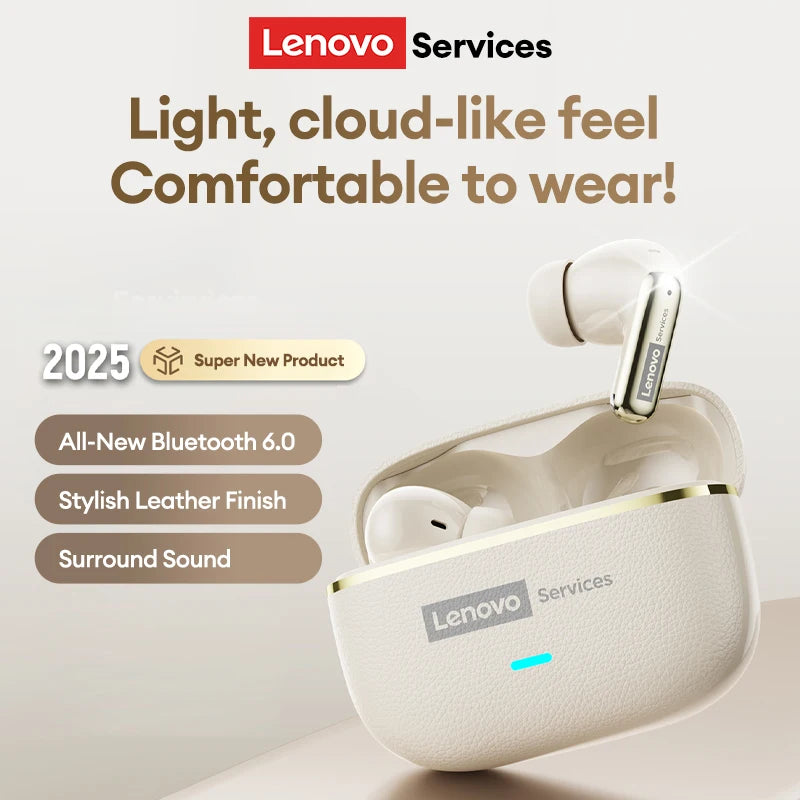 Lenovo 2026 AI Real Time Translation Wireless Earphones TWS Hi-Fi IMAX-level Sound Earphones Stereo ENC Noise Cancelling Earbuds