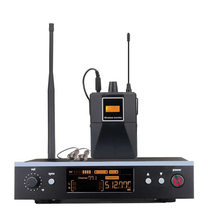 Professional Grade Stage Wireless In Ear Monitoring System With UHF mono mono Frequency,For Stage/Band/Drummer/Small Concert ﻿
