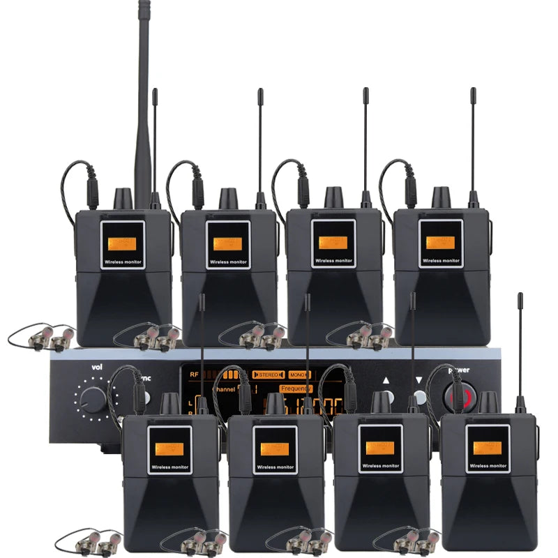 Professional Grade Stage Wireless In Ear Monitoring System With UHF mono mono Frequency,For Stage/Band/Drummer/Small Concert ﻿